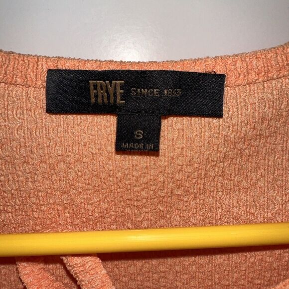 Frye Peplum Lace Trim Tank small Orange Retail $79 NWT - Picture 8 of 10